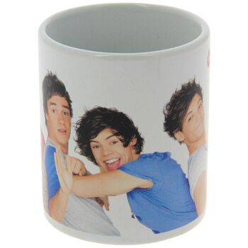 Tasse en céramique rouge et bleue One Direction 5
