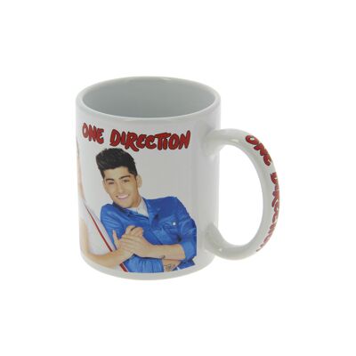 Tasse en céramique rouge et bleue One Direction