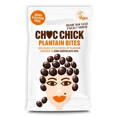 CHOC CHICK Bocaditos de plátano y chocolate vegano - 18 x 30g