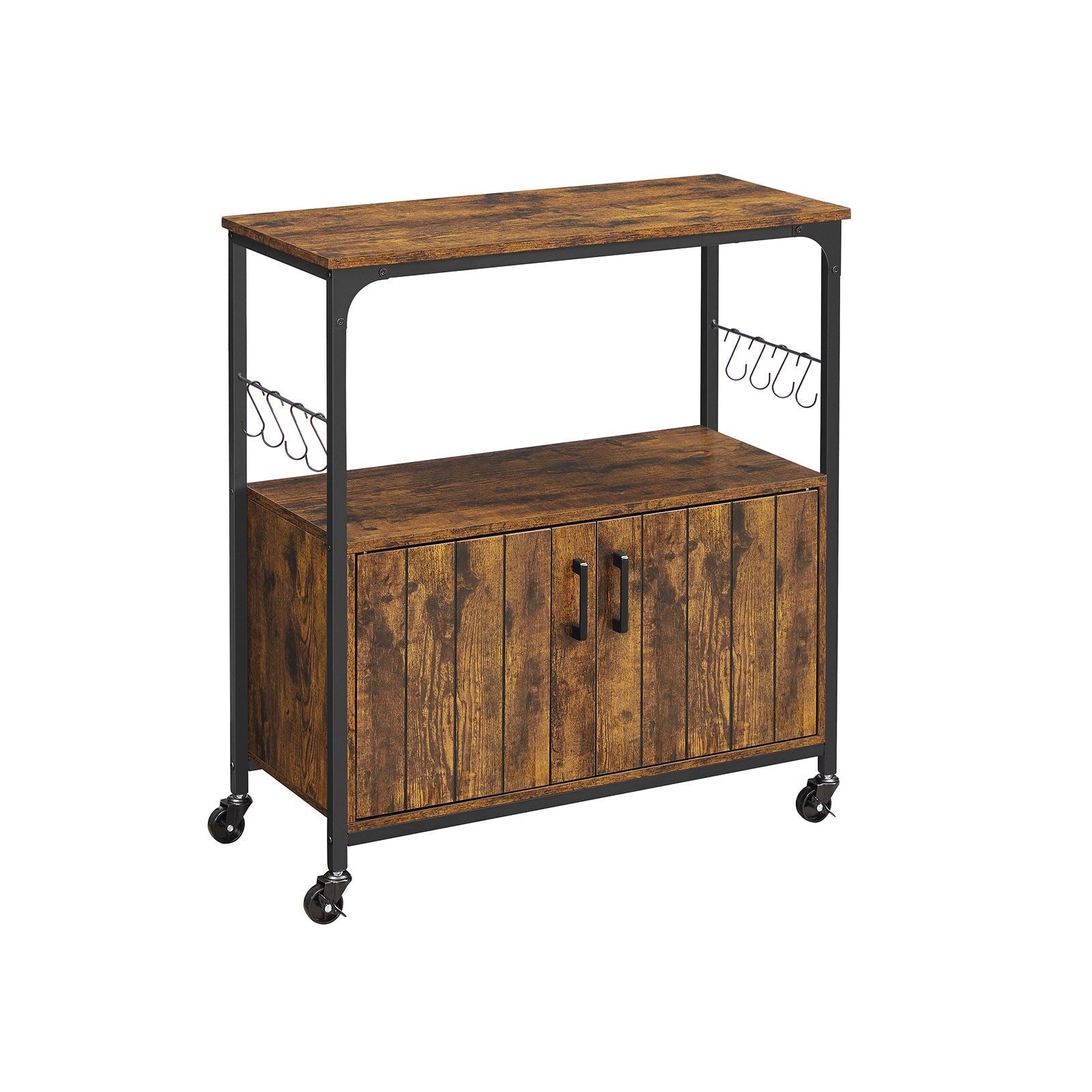 Industrial kitchen cabinet with doors, 80 x 35 x 80 cm