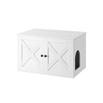 Caja de arena para gatos con separador extraíble, 80 x 53 x 50 cm