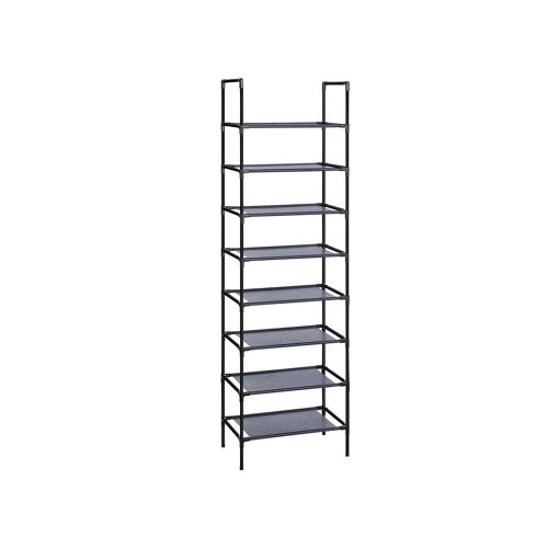 Shoe racks with fabric shelves, set of 2, 45 x 28 x 80 cm