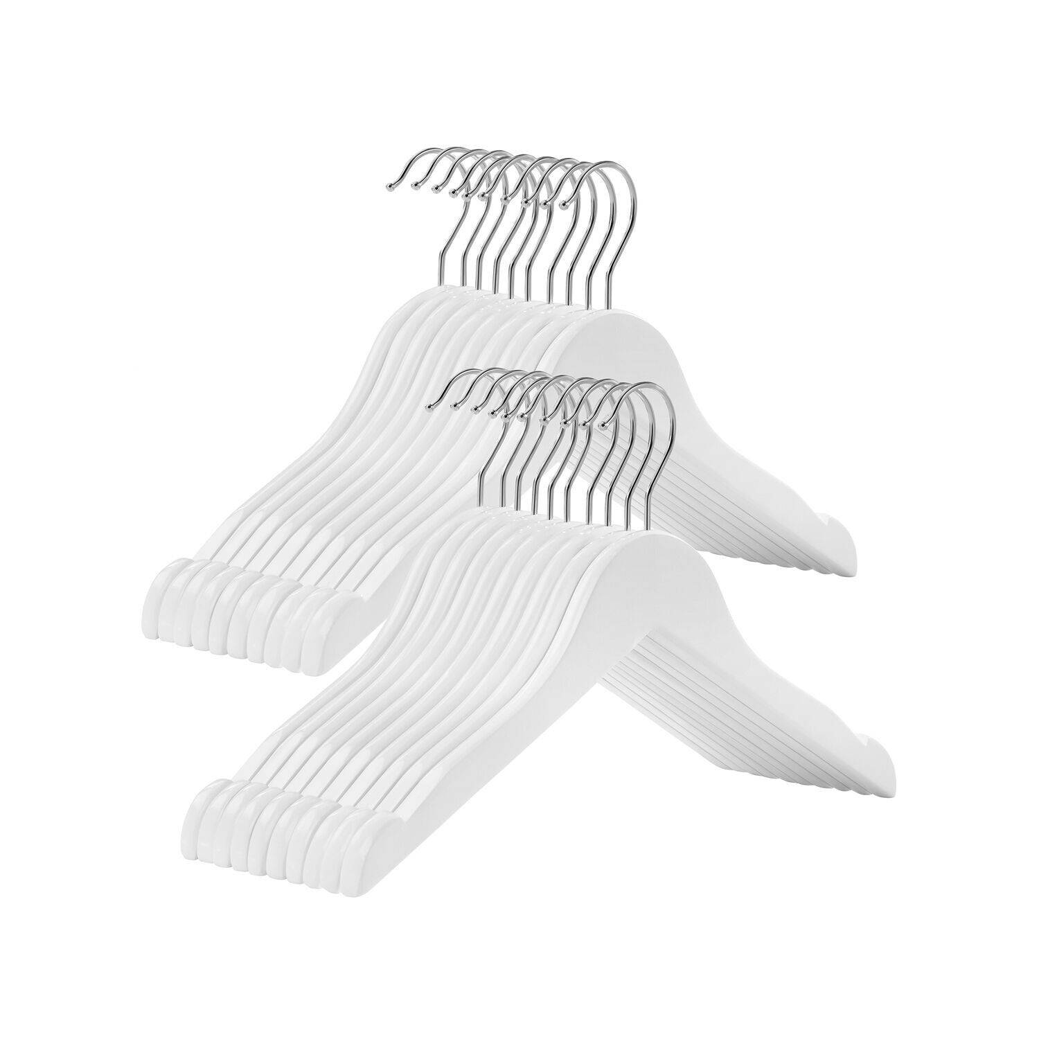 Lot de 20 cintres en bois pour enfants, 35 x 1.2 x 20 cm