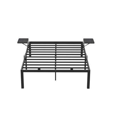 Metal double bed frame for mattress 190 x 140 cm