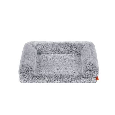 Removable and washable dog bed, ombré gray, 91 x 68 x 23 cm