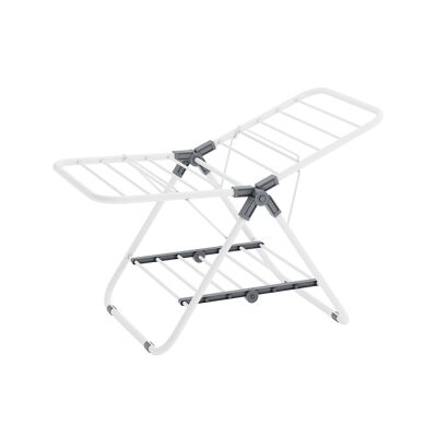 Perchero de 2 alas en metal blanco nube, 44 x 101 x 54 cm