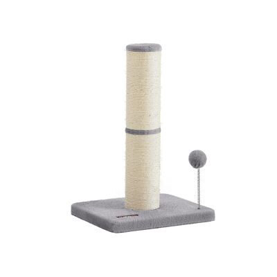 Scratching post 53 cm high with plush ball and bell