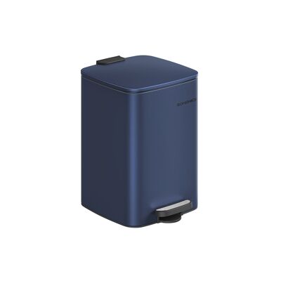Poubelle en acier 20 litres, bleu nuit, 34 x 28.5x40.4 cm (L x l x H) Hauteur totale (avec couvercle ouvert) : 67.Dimensions du seau intérieur : 8 cm.5x28.3 x 35.5cmm