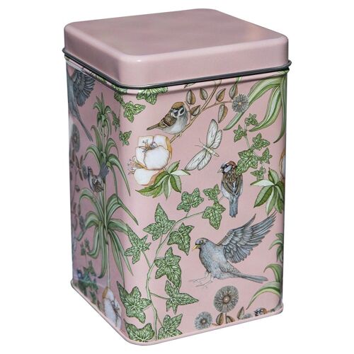 Tin Jar 10x10x17 cm Ivy rose