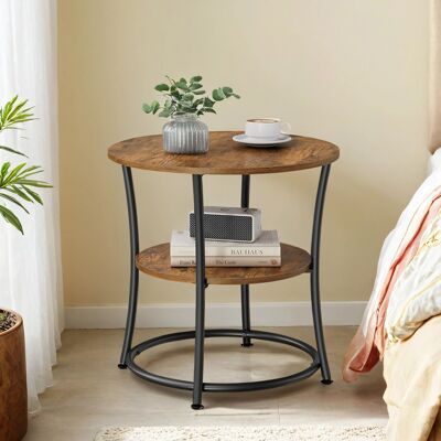 Table d'appoint, table basse ronde, table basse, 55 x 55 cm