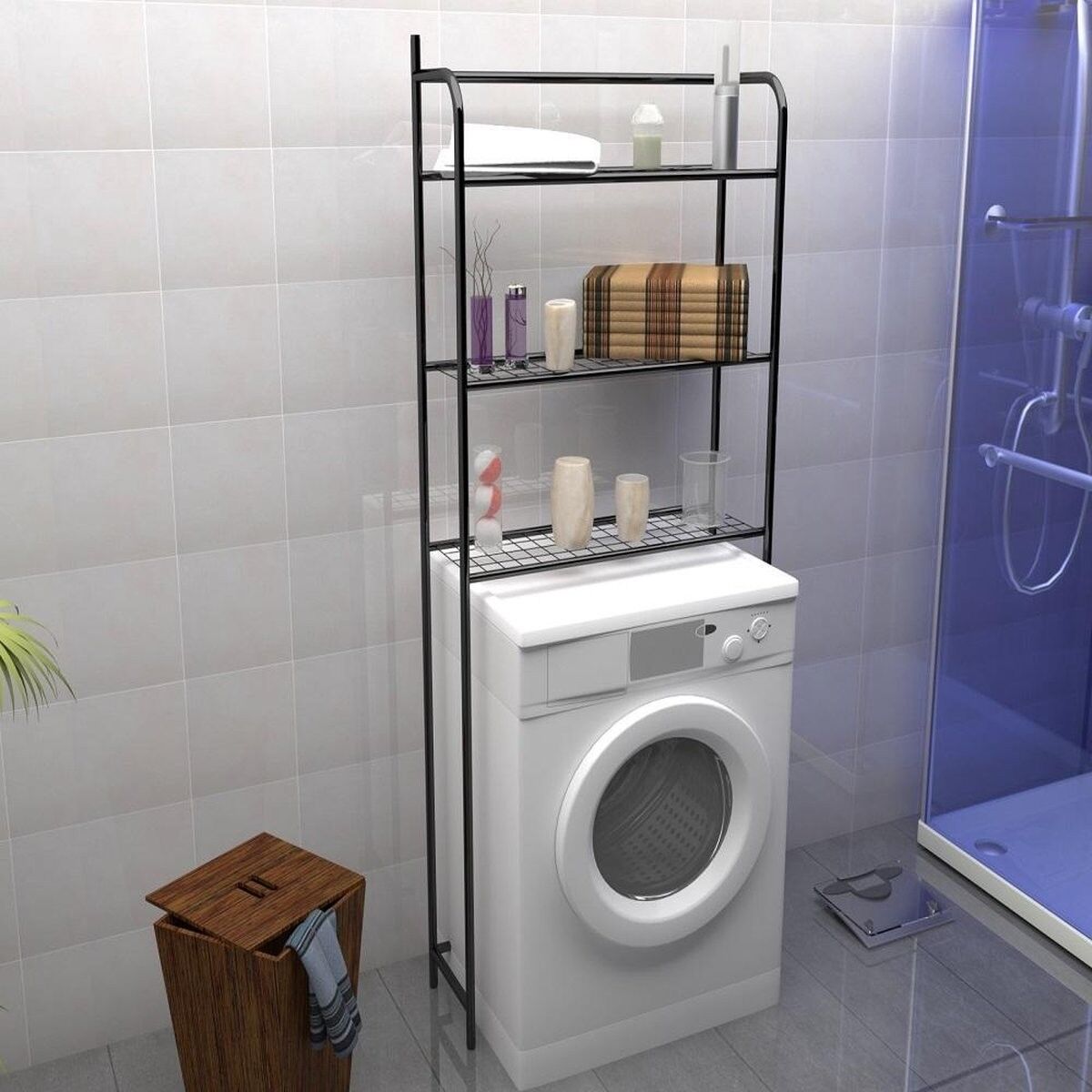 Portaoggetti per sopralavatrice 3 strati