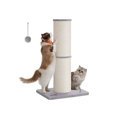 Tiragraffi XXL per gatti di grossa taglia, grigio tortora, 50 x 40 x 85 cm