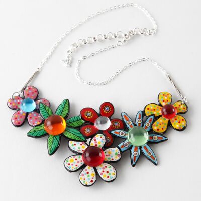 Necklace "Bouquet of flowers"