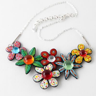 Necklace "Bouquet of flowers"