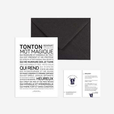 Tonton mini-format poster, magic word