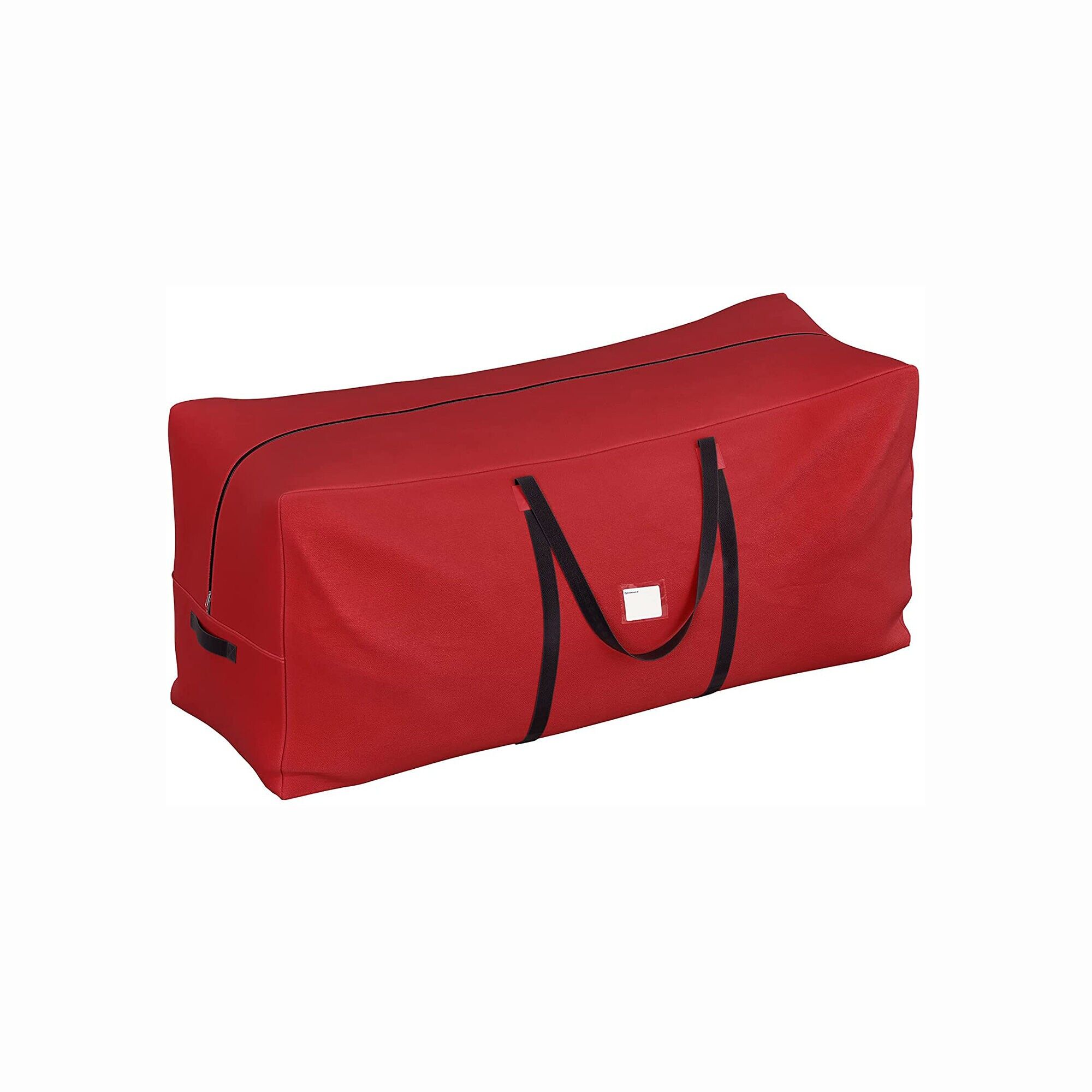 Christmas tree storage bag, red, 120 x 38 x 50 cm (L x W x H) - Handle width: 3.5 cm - For trees up to 210 cm