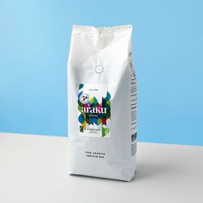 1kg bag of Signature Organic Coffee beans