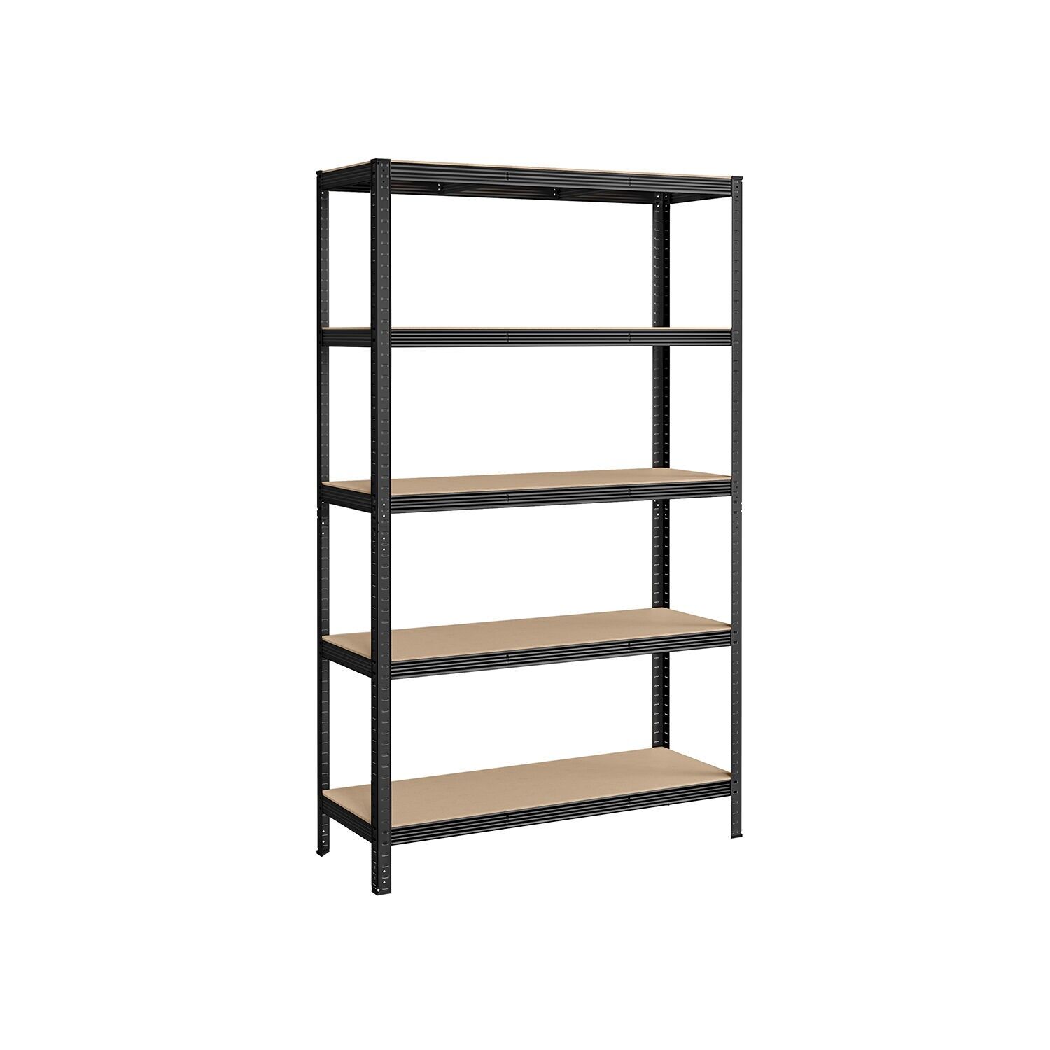 Robust shelving unit with 5 levels, 200 x 120 x 60 cm