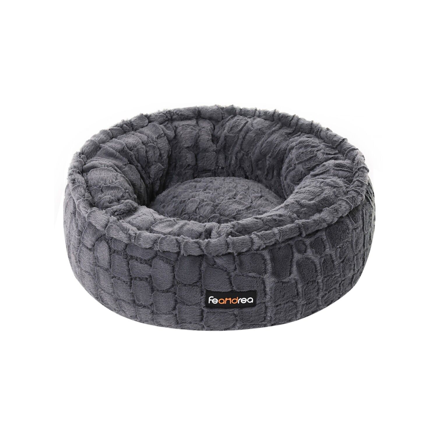 Dog bed Ø 50 cm made of soft plush