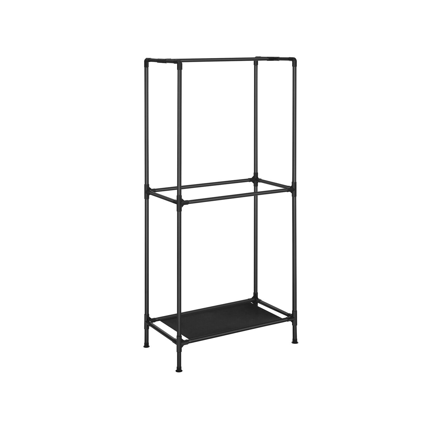 Clothes rack with 3 clothes rails, 95 x 45 x 202 cm