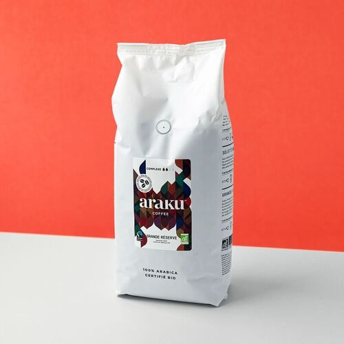 Sachet 1kg Café Bio Grande Réserve grains