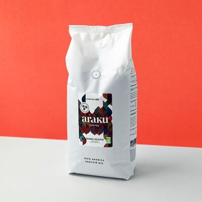 Bolsa de 1kg de granos de café orgánico Grande Réserve