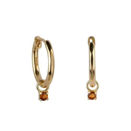 Livia citrine hoops