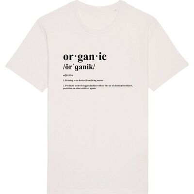 T-Shirt Imprimé Bio Définition - Blanc Vintage