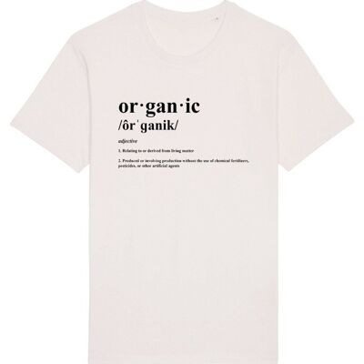 Organic Definition Print T-Shirt - Vintage White