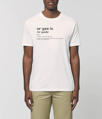 T-Shirt Imprimé Bio Définition - Blanc Vintage 4