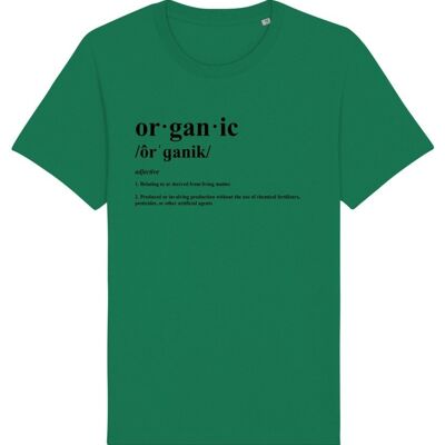 Organic Definition Print T-Shirt - Varsity Green