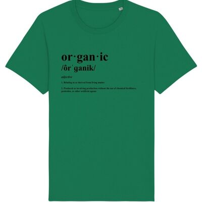 Organic Definition Print T-Shirt - Varsity Green
