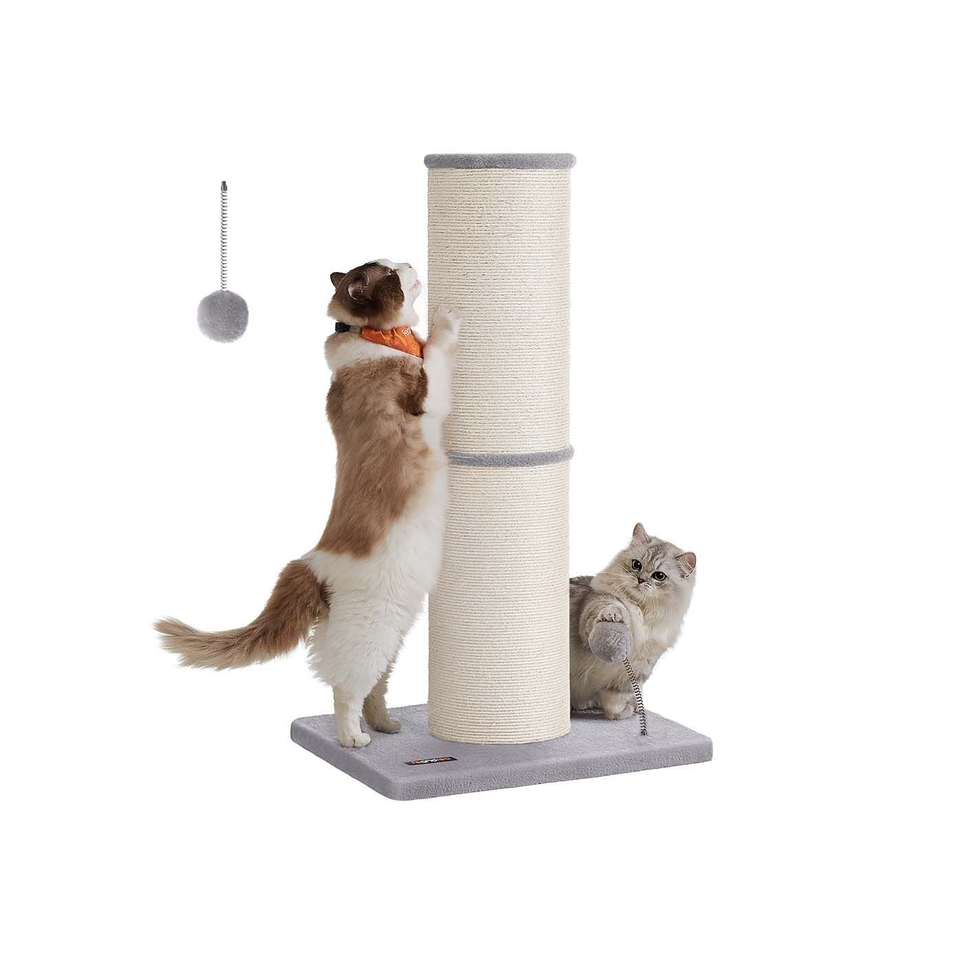XXL scratching post for large cats, dove gray, 50 x 40 x 85 cm