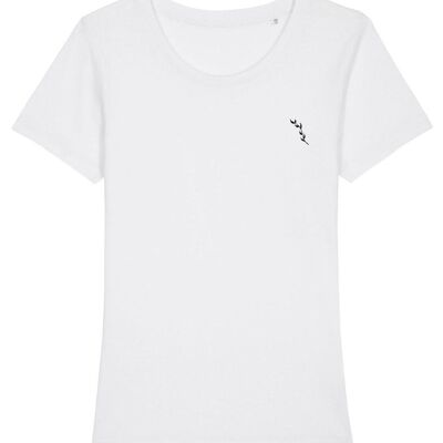 Camiseta orgánica entallada - Blanco