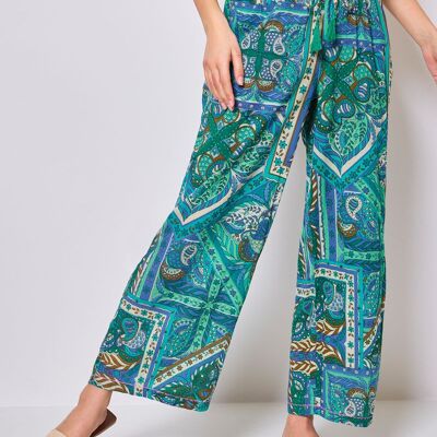 Pantalón fluido estampado