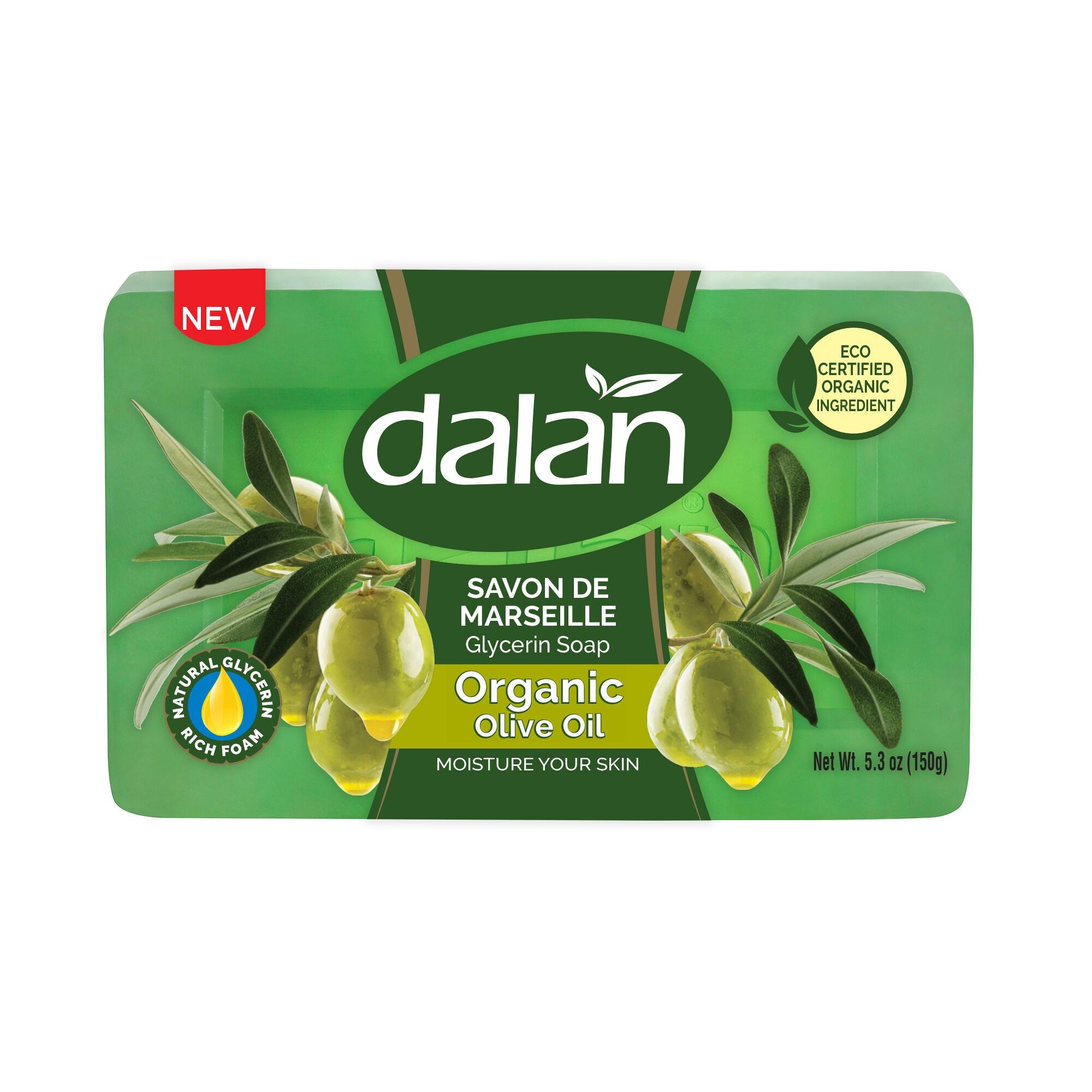 Sapone alla glicerina Dalan con olio d'oliva biologico 150 g