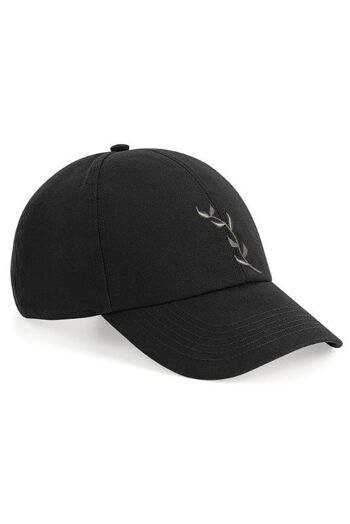 Casquette de Baseball Bio - Noir/ Charbon 2