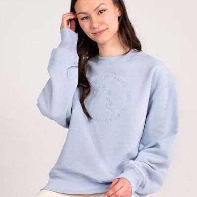Organic Oversized Sweatshirt - Blue