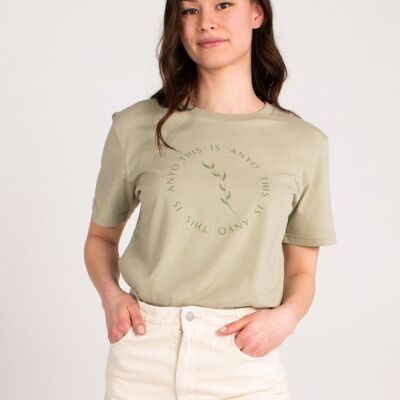 Bio-T-Shirt mit normaler Passform - Salbei