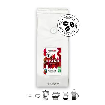 Sachet 1kg Café Bio Micro Climat grains 2