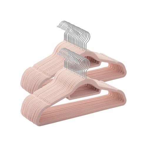 Light pink clothes hanger, 45 x 0.6 x 23.5 cm