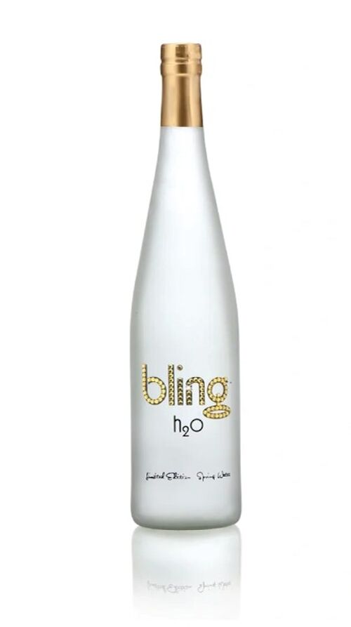 BLING H2O Goldilocks Eau de source 75cl verre perdu - ou pas !!!!