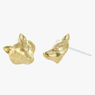 Fox Mask Stud Earrings