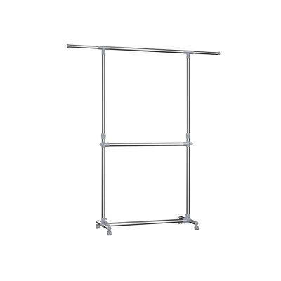 Appendiabiti estensibile 2 barre, 22.5 x 9 x 103.5 cm