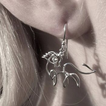 Boucles D'oreilles Ligne Cheval 3