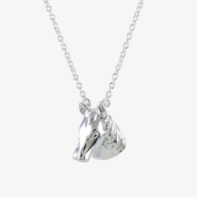 Collana con testa di cavallo in argento sterling