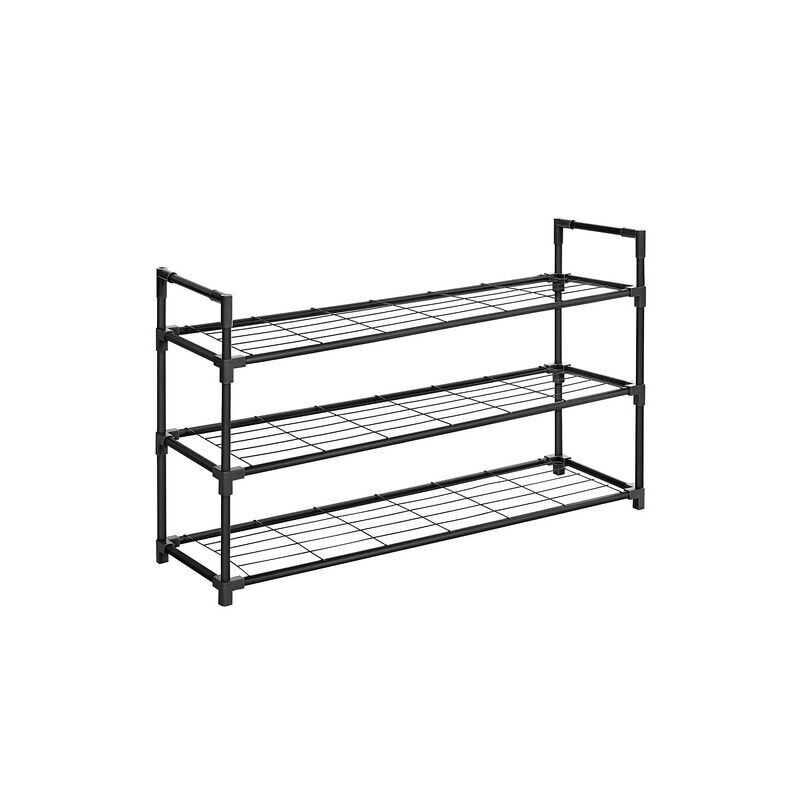 Wire shoe shelf, 3 shelves, 91.5 x 28.5 x 56 cm