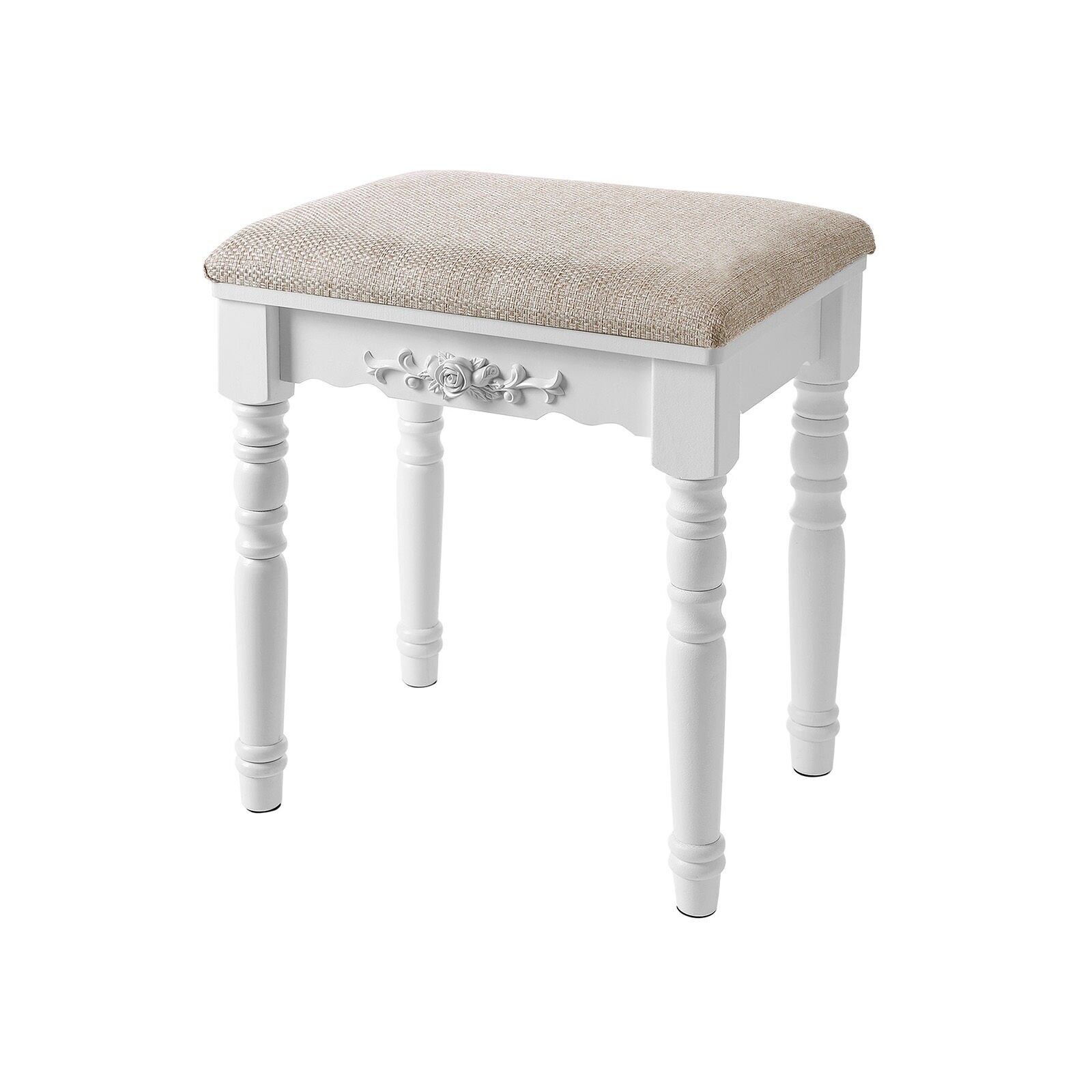 Joli tabouret de coiffeuse, 40.5 x 46 x 30.5 cm