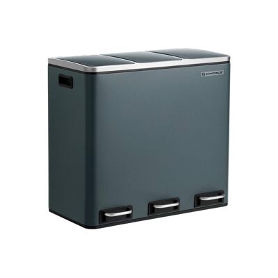Cubo de basura de cocina de 54 litros, 60.4 x 30 x 56.3 cm (largo x ancho x alto) Dimensiones del cubo interior: 18 x 26.4 x 49 cm (largo x ancho x alto) Altura total (con la tapa abierta): 82 cm