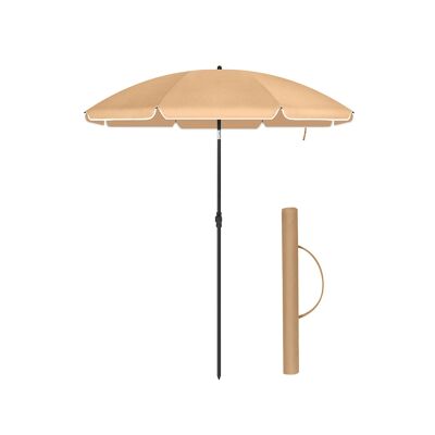 Parasol de plage taupe